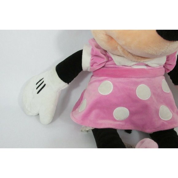MINNIE MOUSE 28" HUGE Disney StoreCharacter Plush Stuffed Toy Pink Dress - Picture 8 of 12